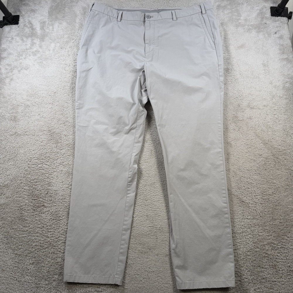 Vineyard Vines Pants Mens 42x32 Grey OTG On The Go Chino Stretch Performance
